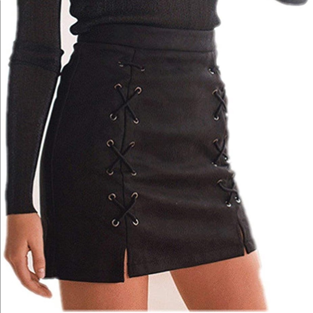 KatieWens Suede Medium Skirt